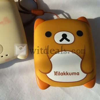 可愛いモバイルバッテリー　2800mAh　iPhone5/4/4S&iPad2/3対応　ブラウン